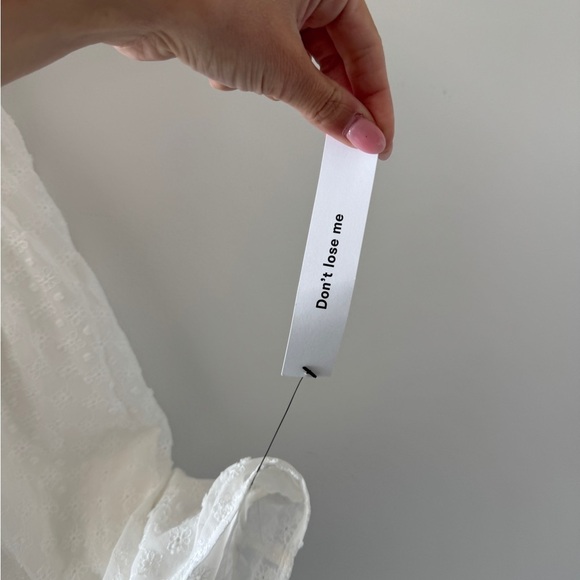 REFORMATION NWT Channa White Mini Dress 4 - Picture 6 of 7